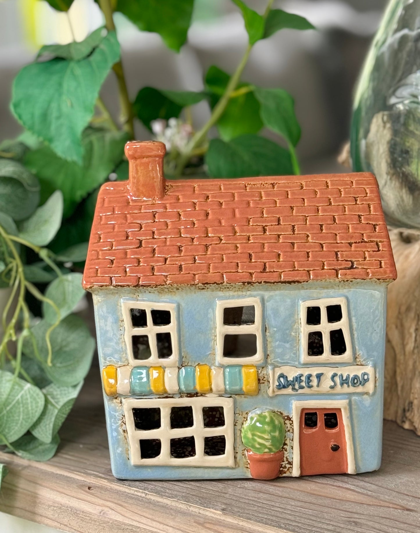 Blue Sweet Shop Candle House