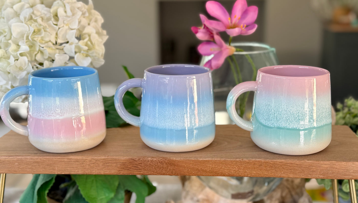 Mojave Ombre Glaze Stoneware Mugs