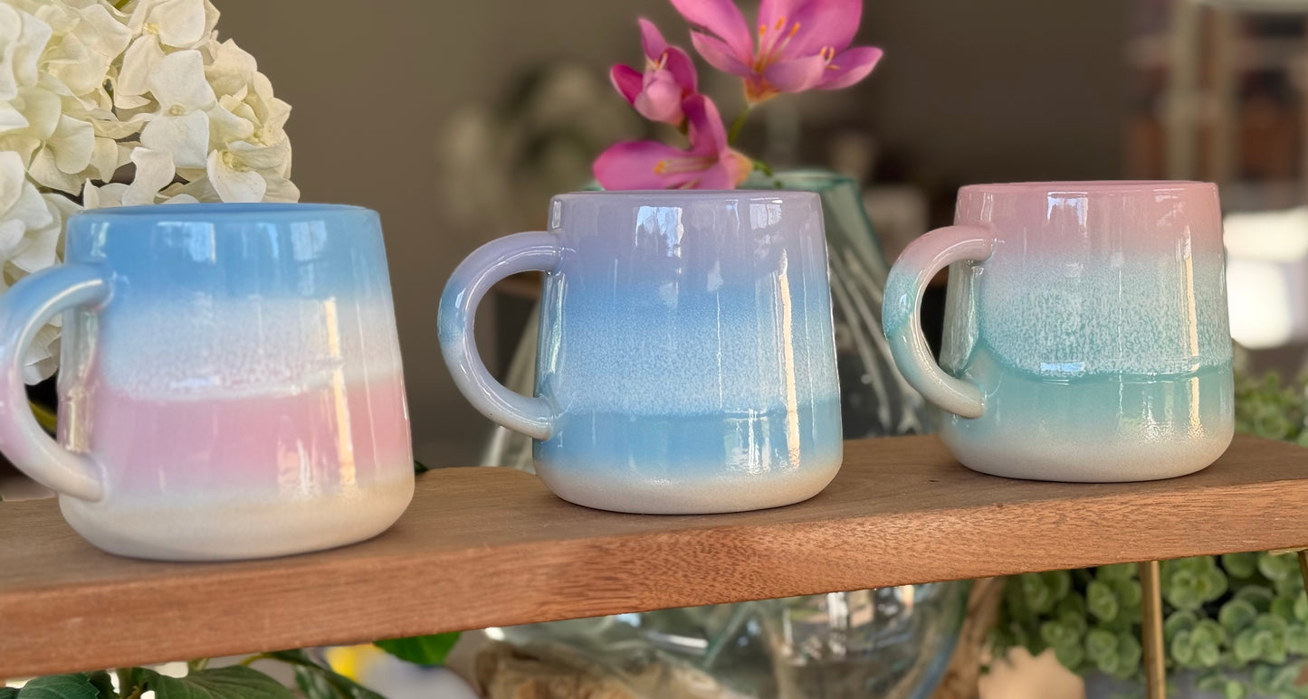 Mojave Ombre Glaze Stoneware Mugs