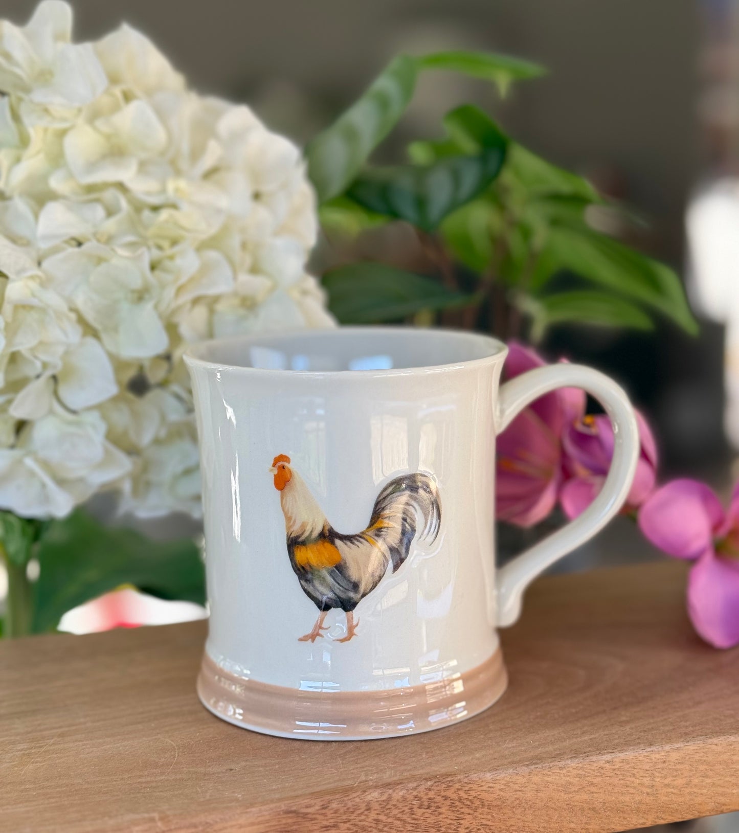 Stoneware Embossed Mug - Horse, Hen, Cockerel, Duck, Dog