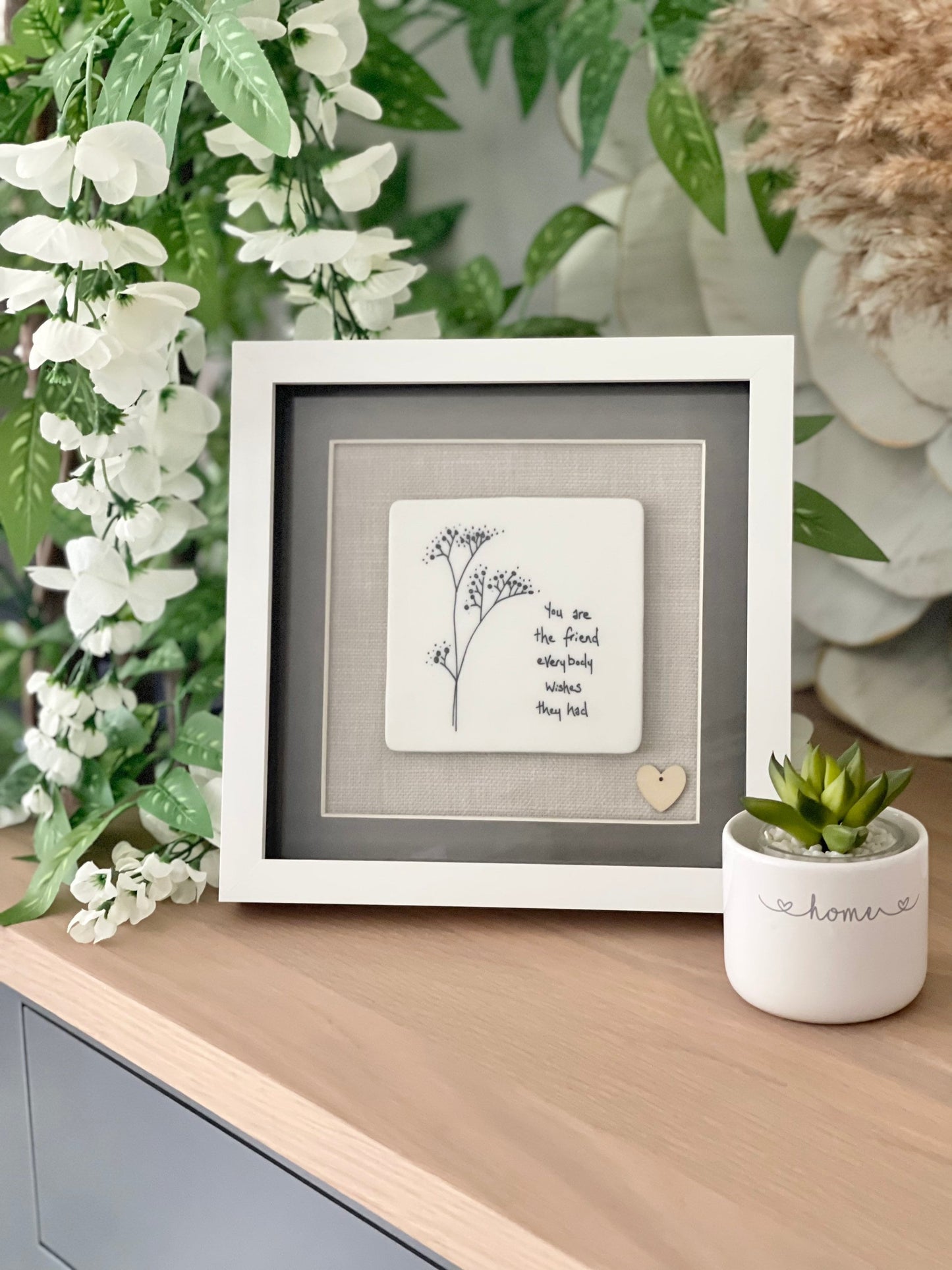 Framed Porcelain Tile - You are the friend