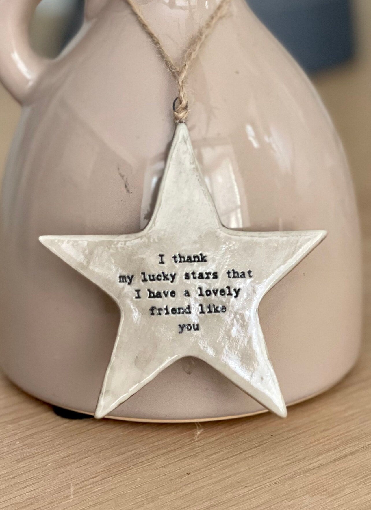 East Of India Rustic hanging star - Lucky stars