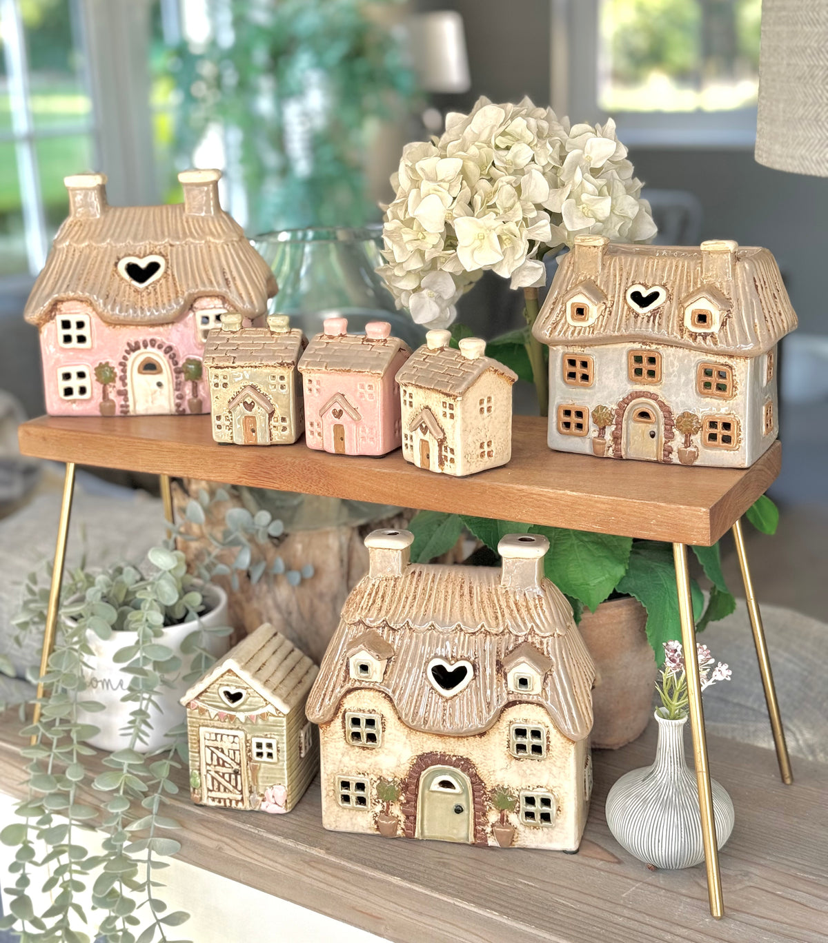 Ceramic Houses/Tea Lights