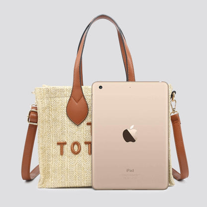 Summer Tote Bag with long Crossbody Strap - Available in 4 Colours