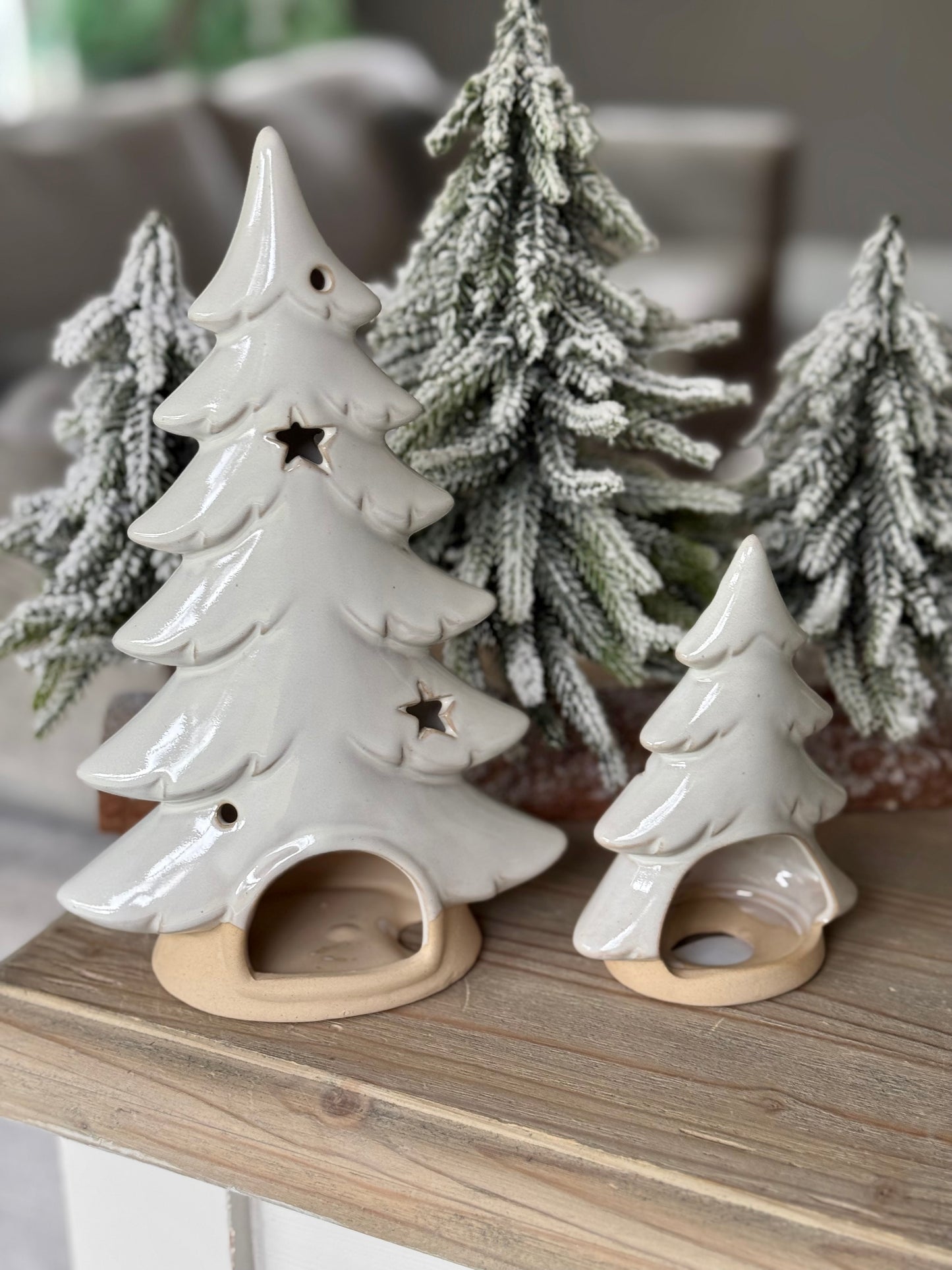 Ceramic Christmas Trees - Available in 2 sizes