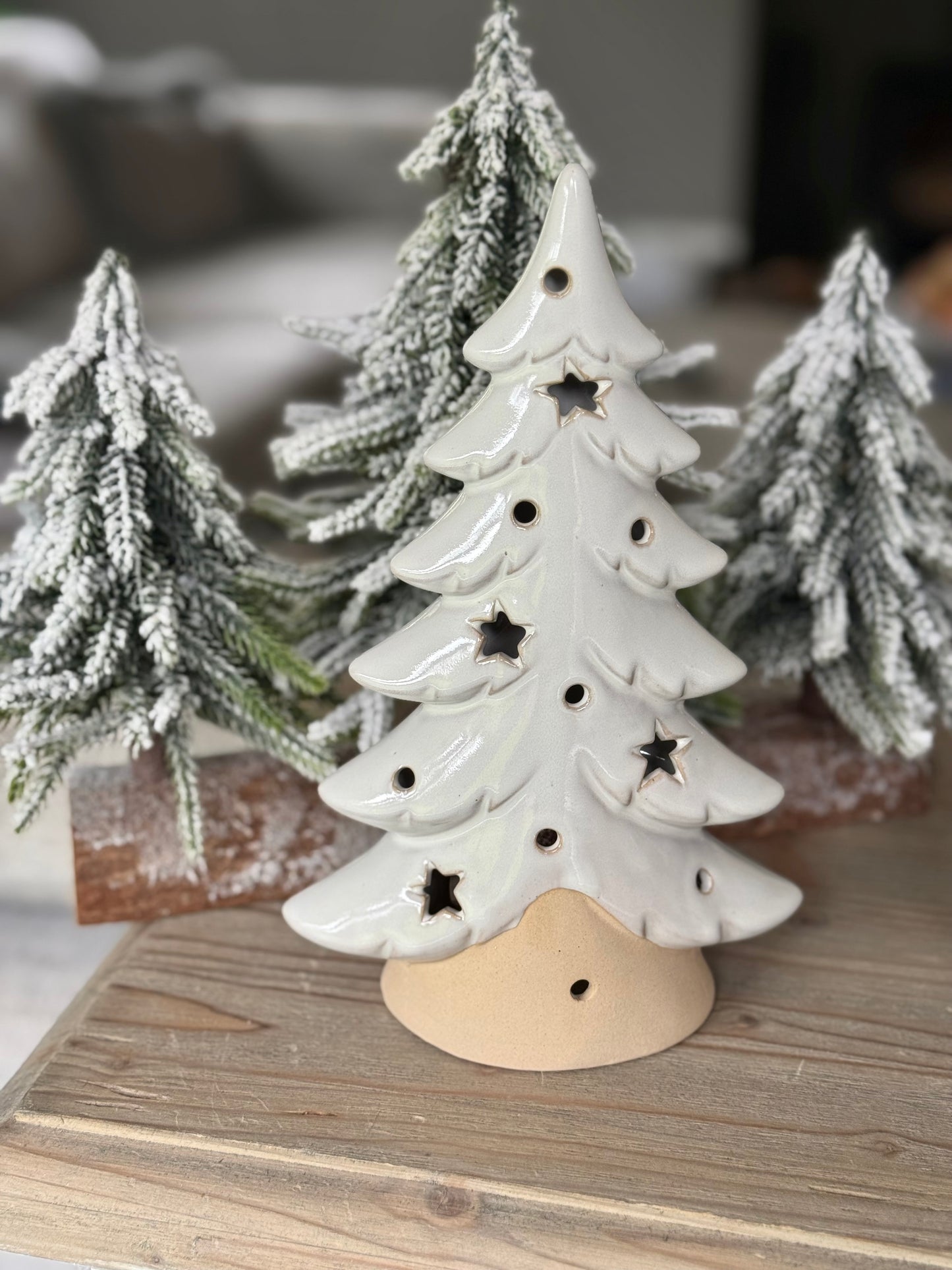 Ceramic Christmas Trees - Available in 2 sizes