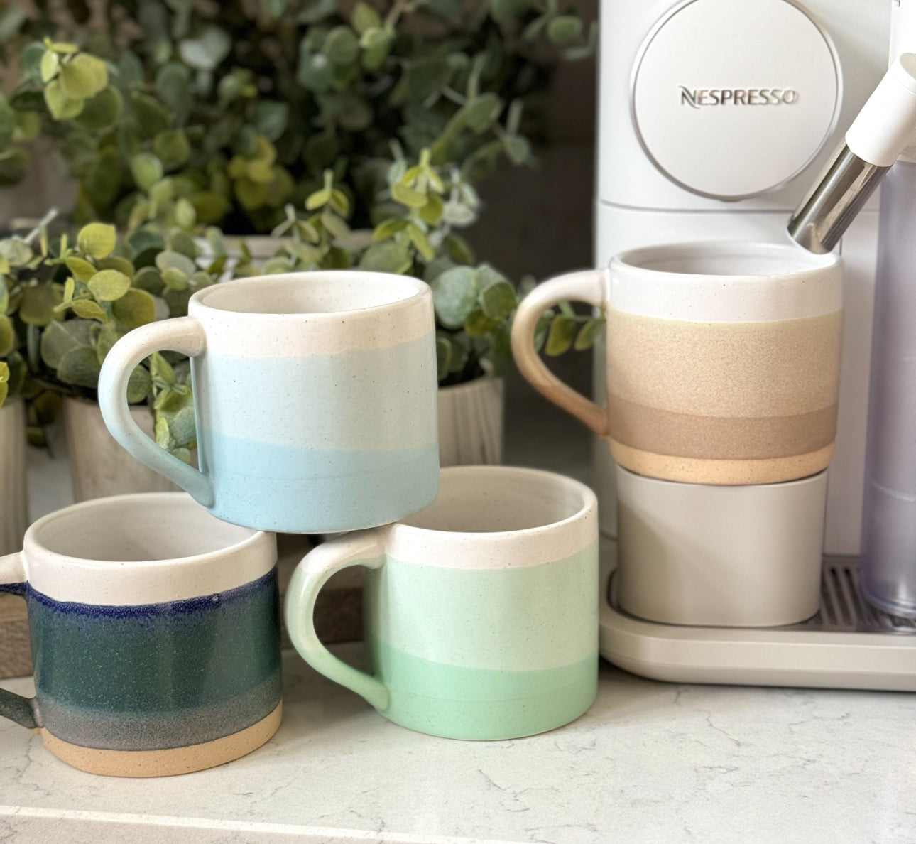 Marlow Ombre Glaze Stoneware Mugs