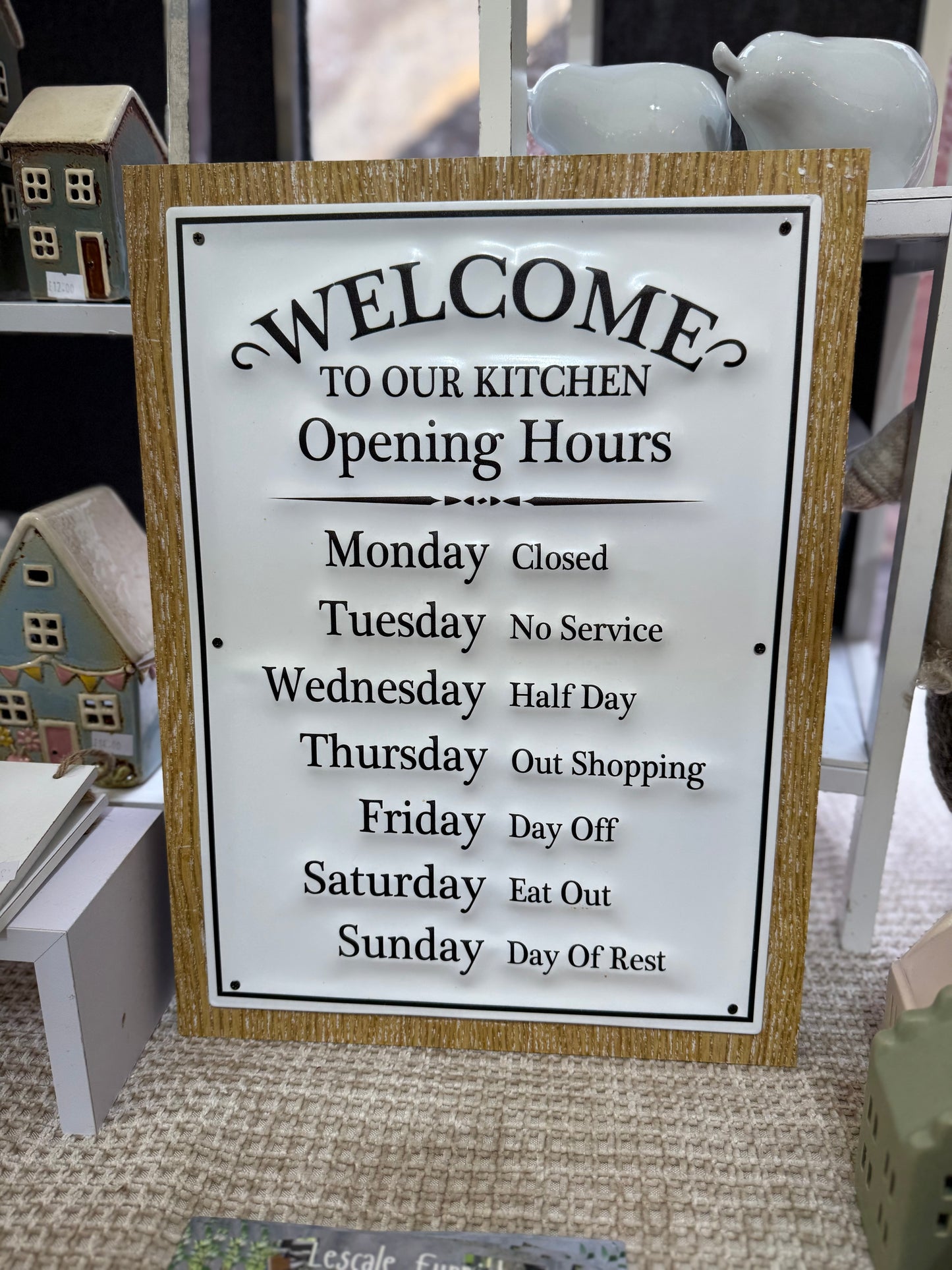 Welcome Kitchen Sign