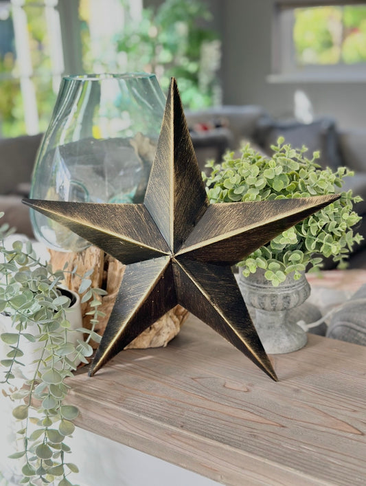 Beatrix Rustic Copper Metal Barn Star