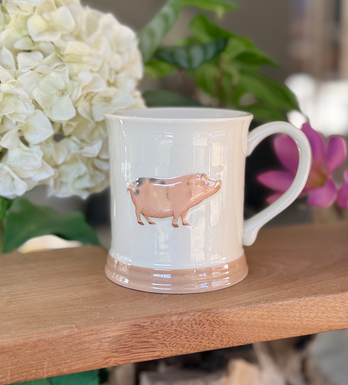 Stoneware Embossed Mug - Sheep, Cow, Pig, Highland Cow and Donkey