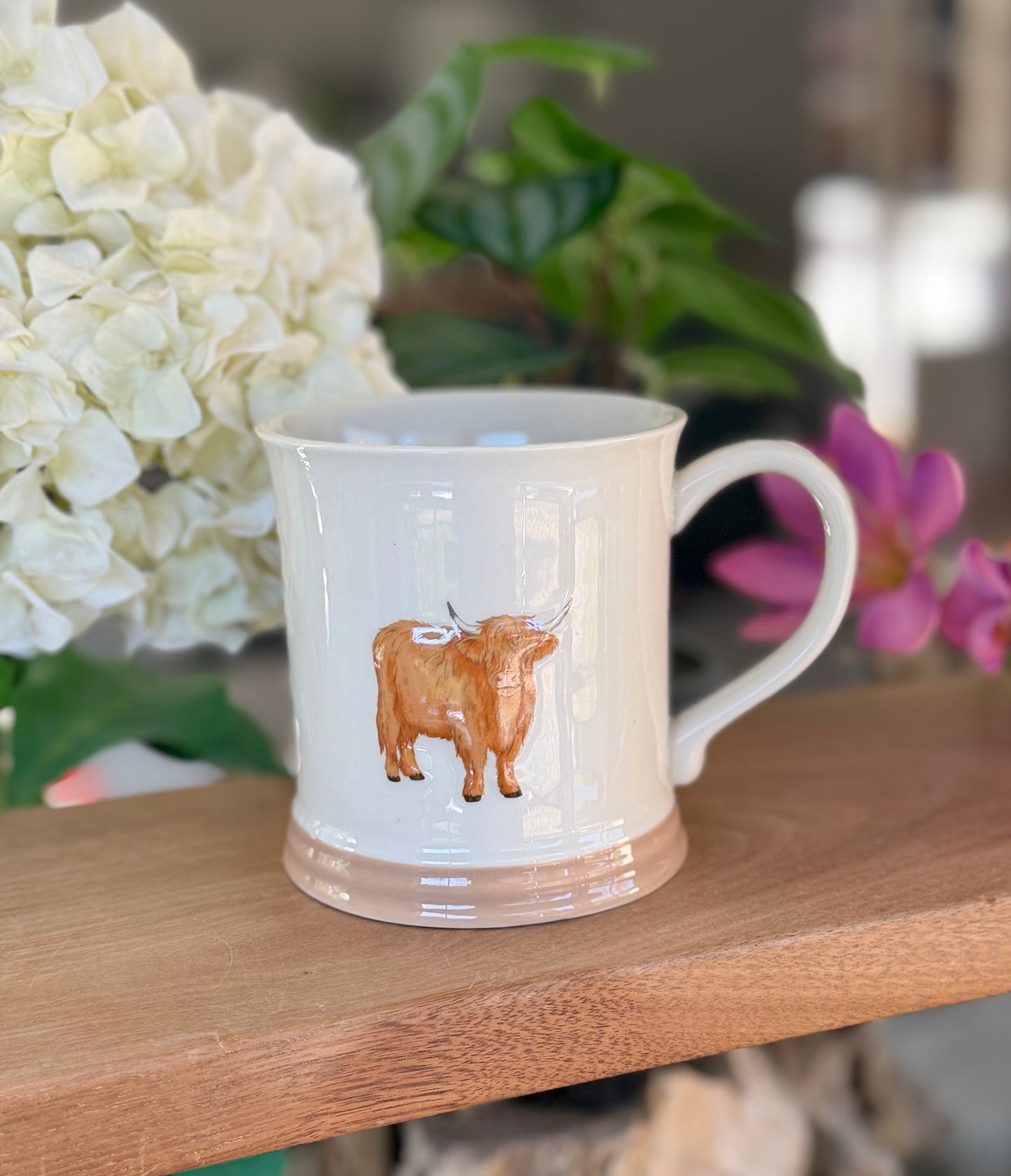 Stoneware Embossed Mug - Sheep, Cow, Pig, Highland Cow and Donkey