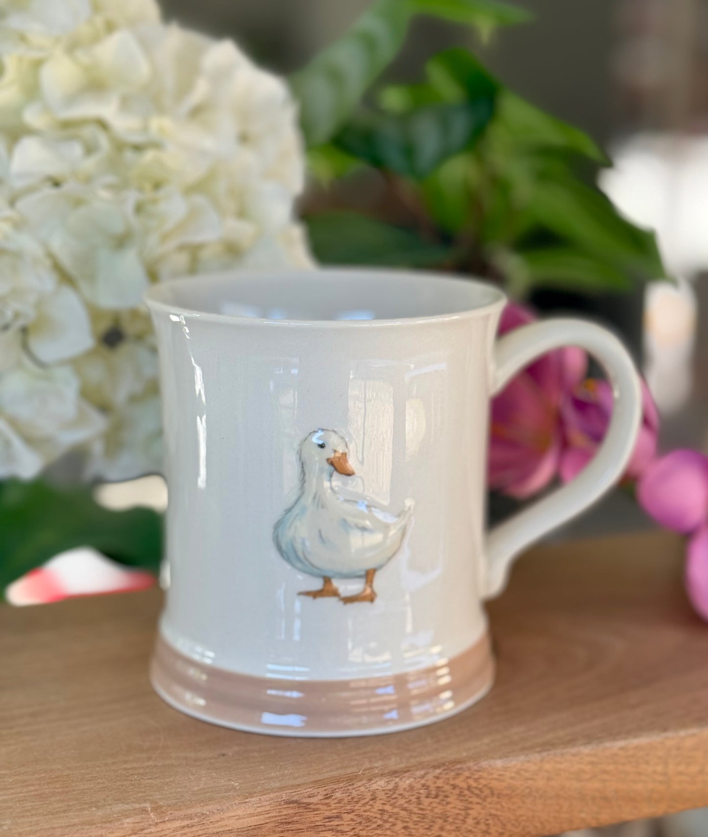 Stoneware Embossed Mug - Horse, Hen, Cockerel, Duck, Dog