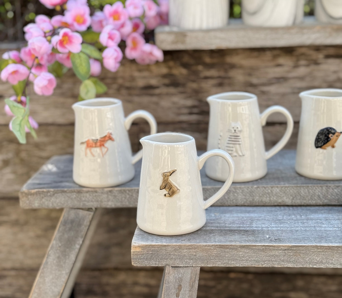 Charming Mini Jugs - Animal and Tulip Theme