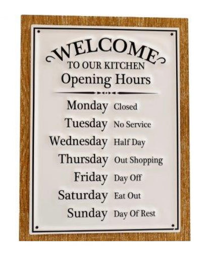 Welcome Kitchen Sign