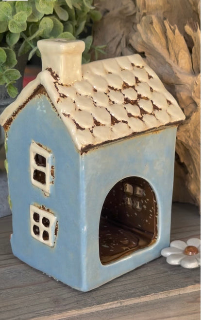 Ceramic Village Stores Tealight/Candle Holder