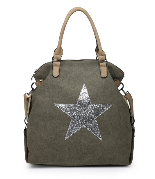 Canvas Star Bag - Khaki