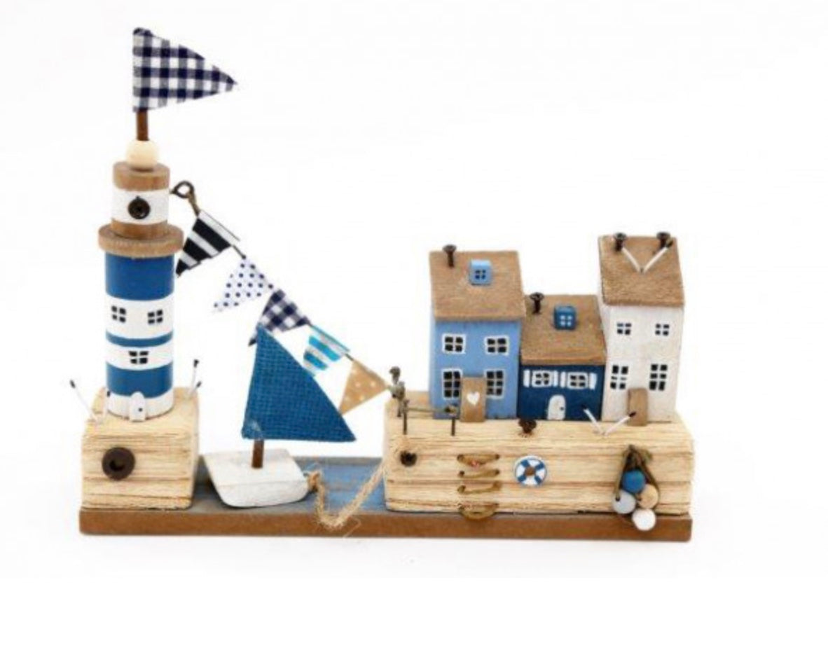 Seashore Wooden House Ornament