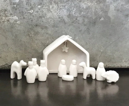 East of India Porcelain Nativity set