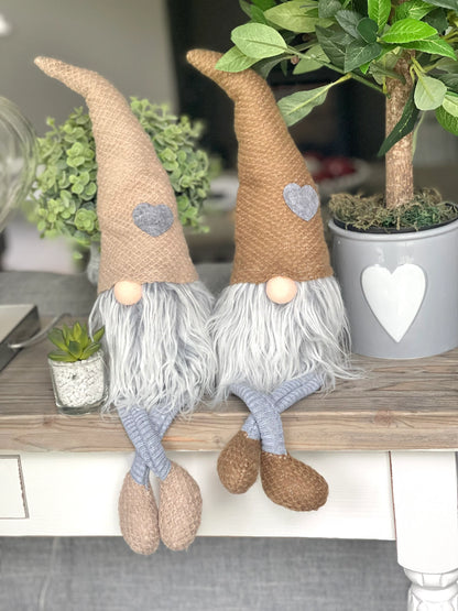 Dangly Leg Gonk With Taupe/Brown Hat and Boots
