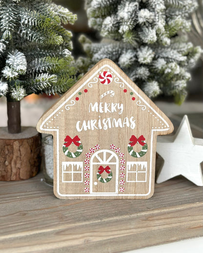 Wooden Gingerbread house - Choice of 2