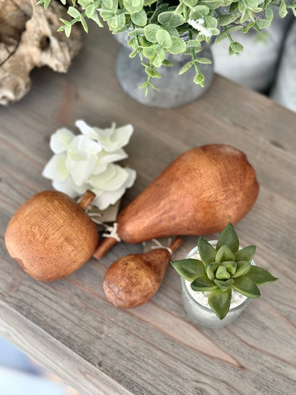 Solid Wooden Fruit - Selection of Apple and Pears
