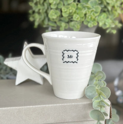 Mr & Mrs Porcelain Mug Box Set