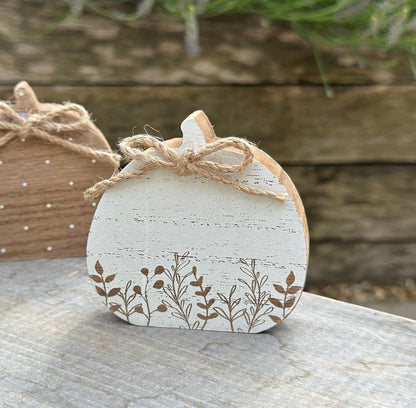Autumn Wooden Pumpkins: available in 3 designs