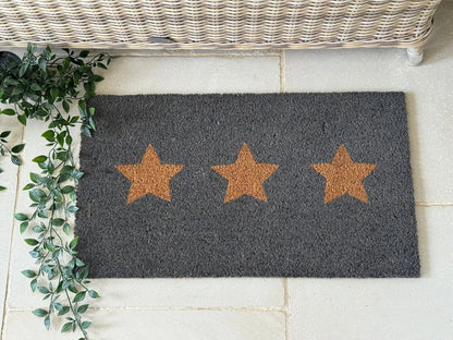 Triple Star Grey Coir Doormat