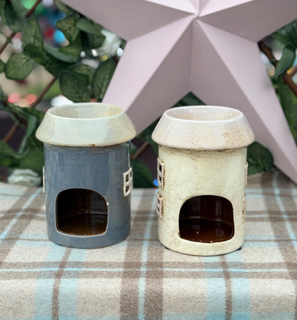 Wax Melt/Oil Burner House - Choice of Slate or Cream