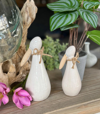 Ceramic White Bunny - Available in 2 Sizes