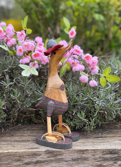Hand-painted Beach Duck - Available in 4 Colours