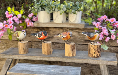Gorgeous Carved Wooden Nuthatch