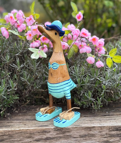 Hand-painted Beach Duck - Available in 4 Colours