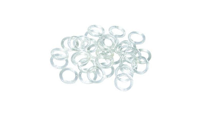 13mm clear sew on roman blind cord rings. Various packs available