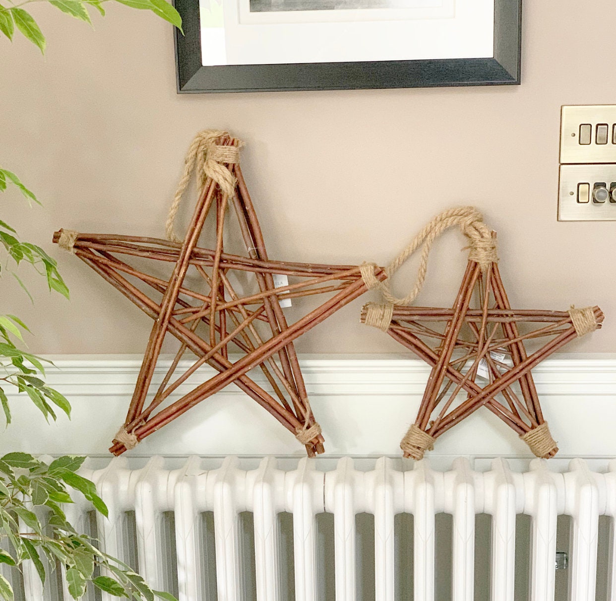 Gisela Graham natural twig star - Small