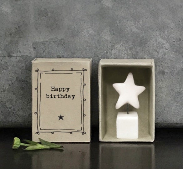 Happy Birthday - East of India Matchbox Star
