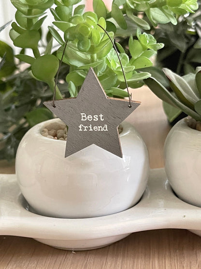 East of India little keepsake star sign- Best Friend