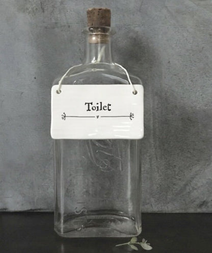 Porcelain sign - Toilet