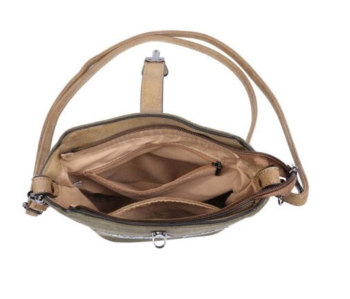 Cross Body Canvas Star Bag - Dark Grey
