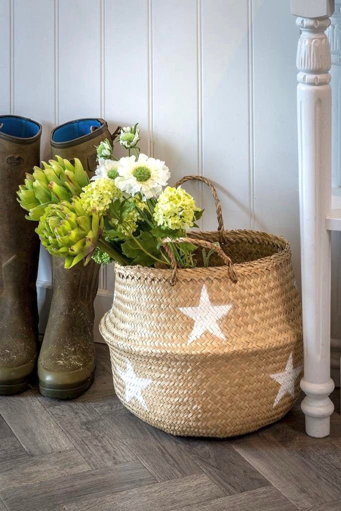Seagrass White Star Basket