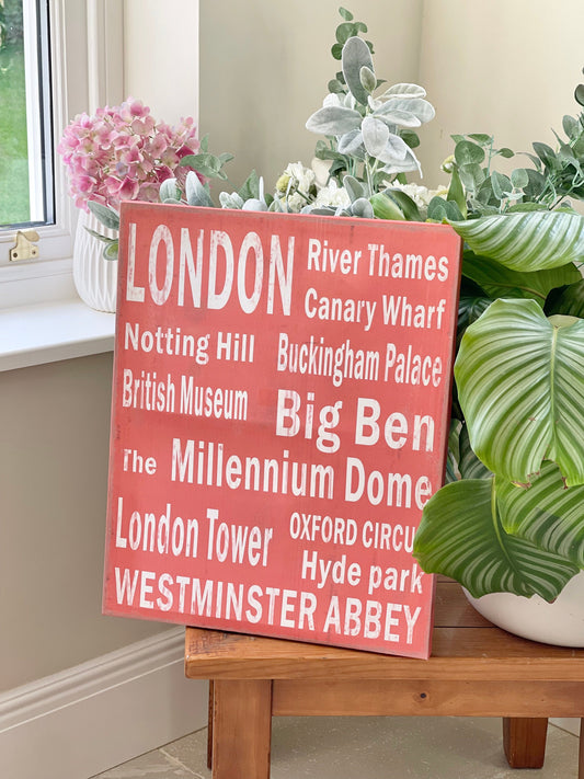 Biggie Best Canvas London Sign
