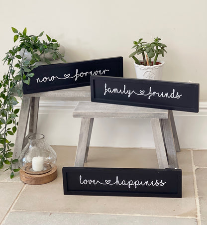 Now & Forever Wooden Sign