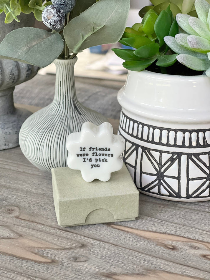 Porcelain Flower Token - If Friends Were Flowers – Lescale Furnishings
