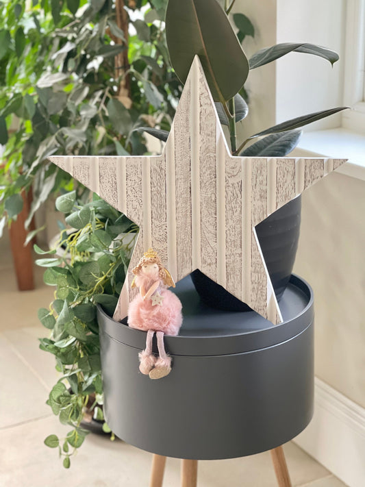 Tongue and Grove Wall Star - White