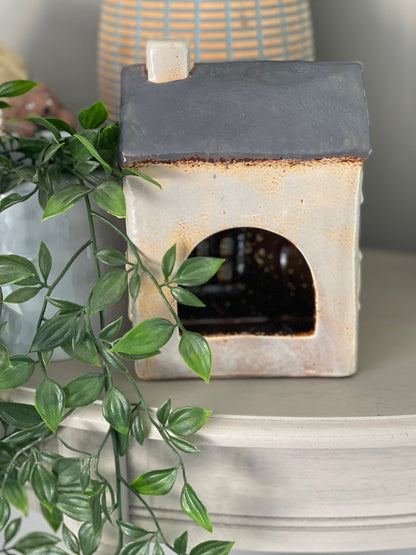 Ceramic House Lantern/Candle Holder