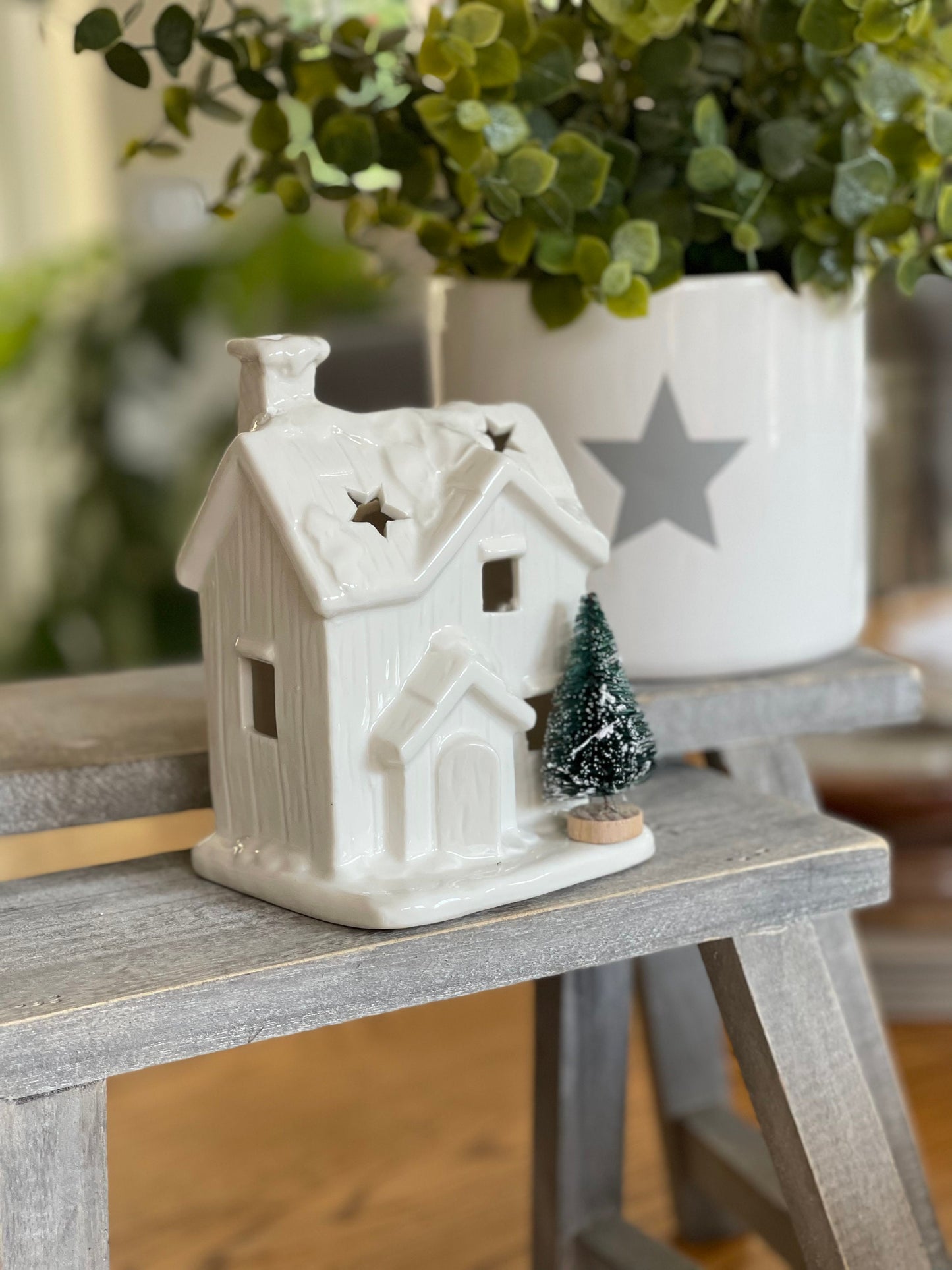 White LED Festive House