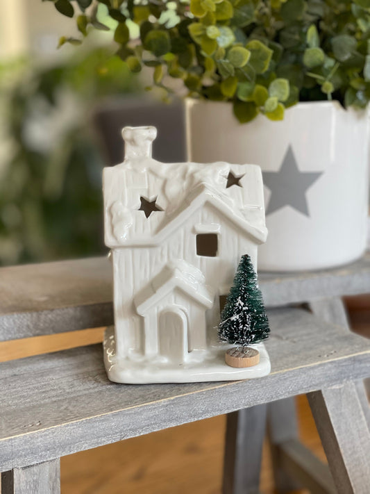 White LED Festive House