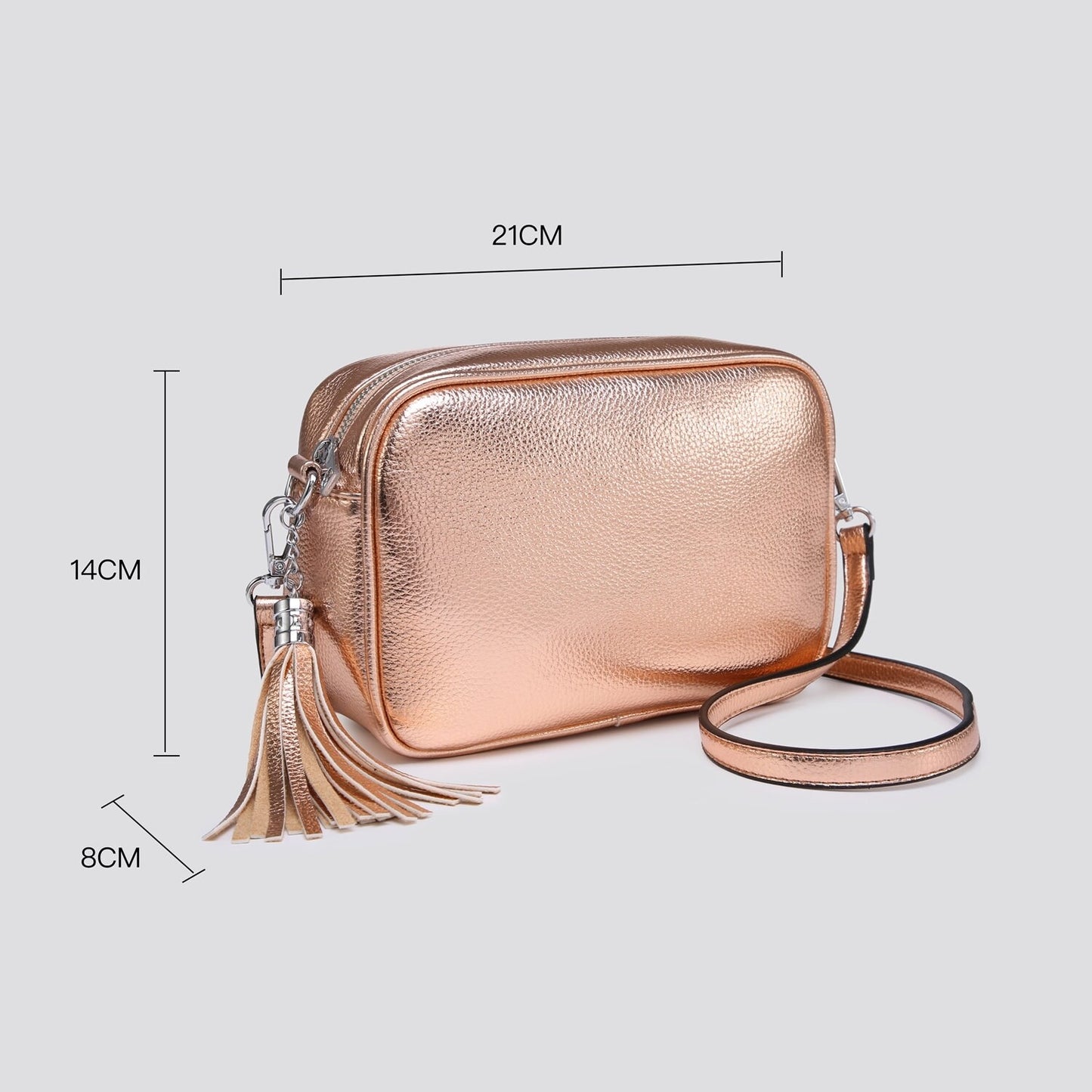 Silver Cross Body Handbag