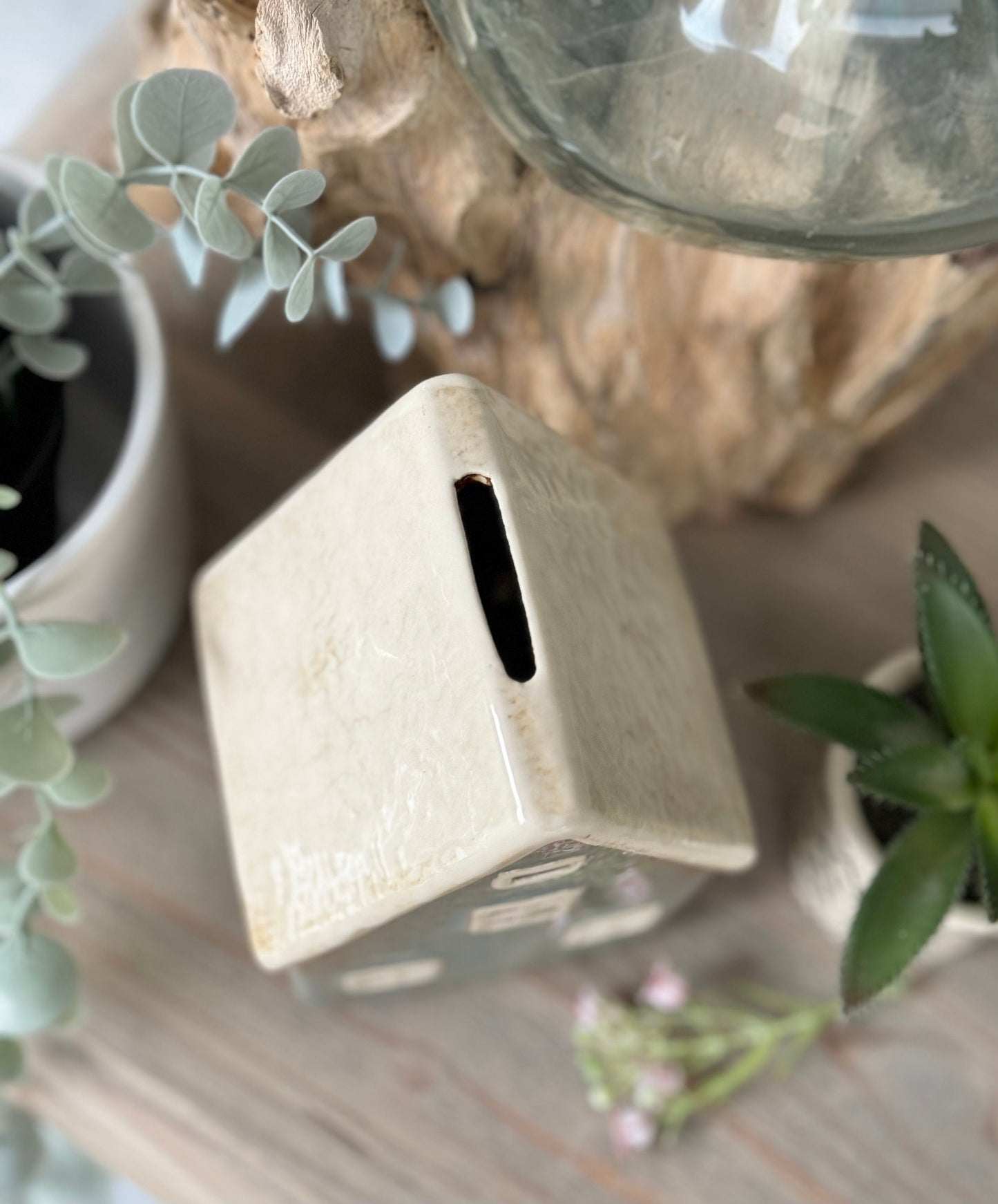 Village Cottage/House Ceramic Money Box