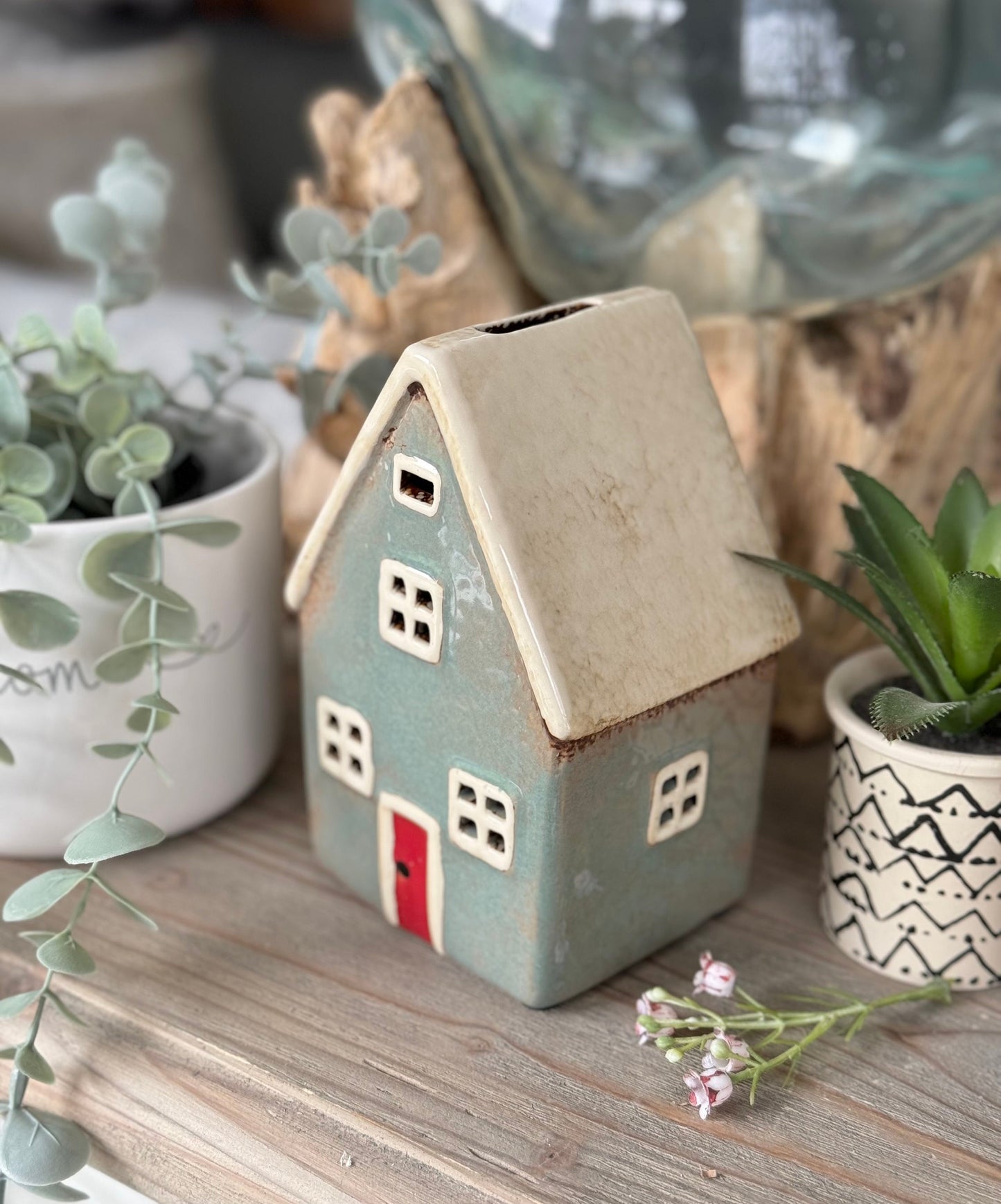Village Cottage/House Ceramic Money Box
